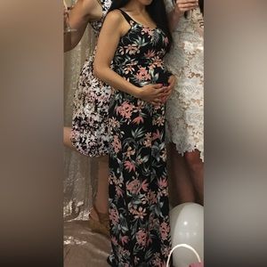 Tropical Floral Maxi Dress